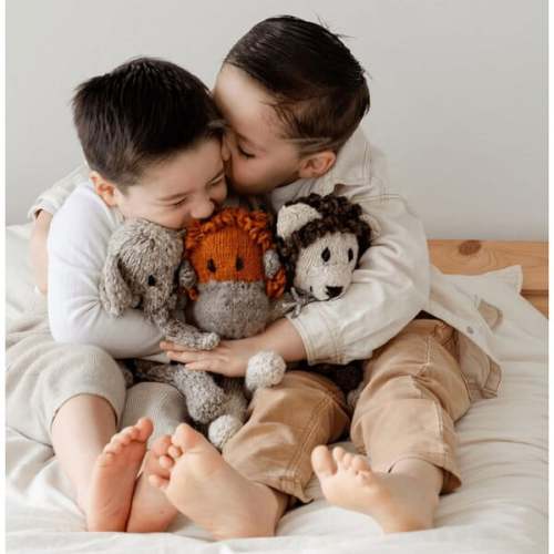 Organic Wool Knit Hand Puppet, Gerald The Giraffe - Finn + Emma | Maisonette