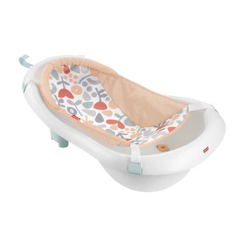 Fisher-Price, Baby to Toddler Bath 4-in-1 Sling ‚Äòn Seat Tub, White