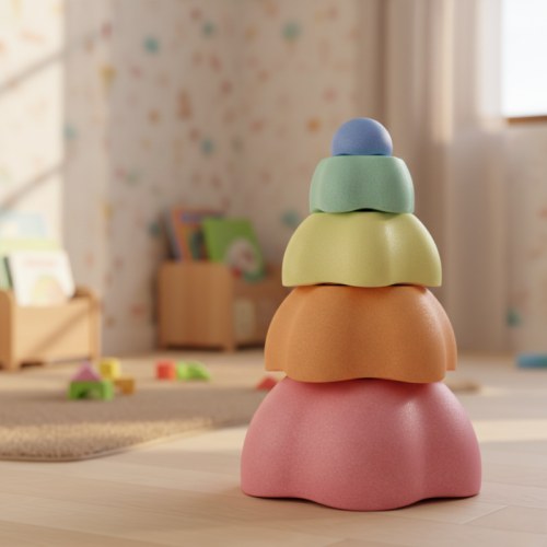 Kids Stacking Blocks Balance Stepping Stones Set – Gross Motor Develop – busyboard.com.au