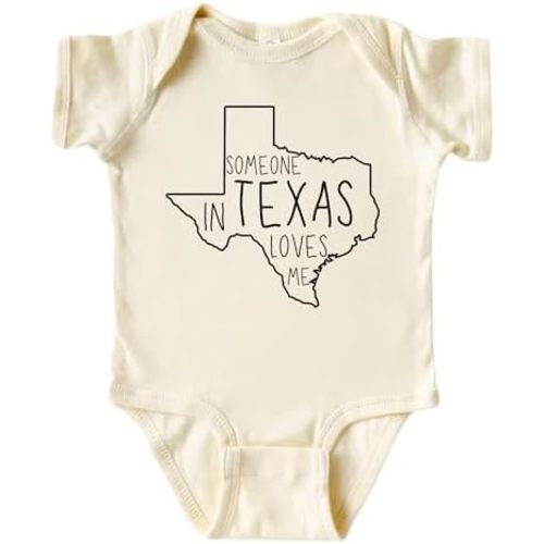 Someone In Texas Loves Me Baby Onesie®, Texas Baby Bodysuit, Unisex Baby Clothes, Baby Shower Gift