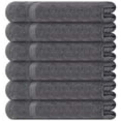 White Classic Cotton Bath Towels Set of 6 - 24x50 Inch - Lightweight Pool Towels, Soft Bathroom Towel Set, Absorbent Sweat Sauna Gym Towels - 6 Pack - Gray