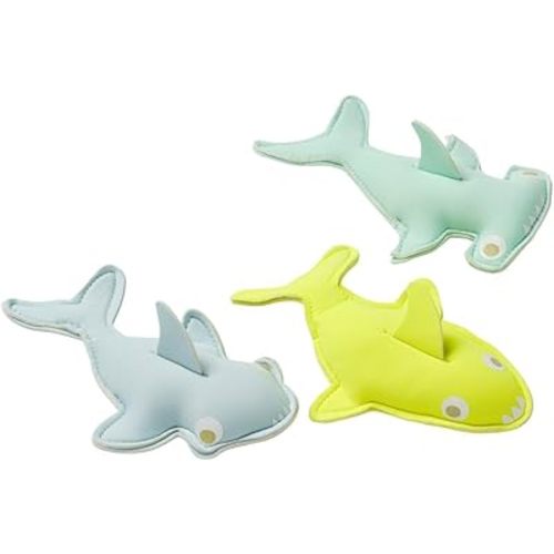 Sunnylife Dive Buddies | Salty The Shark Aqua Neon Yellow