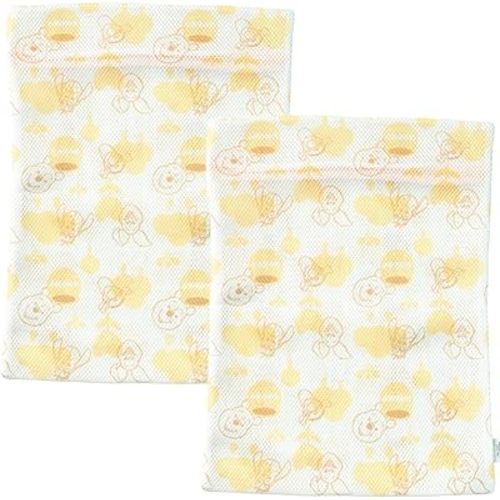 Bear-Pooh Mesh Laundry Bags for Washing Machine - Durable 2 Pack with Premium Zipper - Protects Clothing - Laundry Mesh Wash Bag for Washing Lingerie, & Garment (35x50cm / Large/Double Layer)
