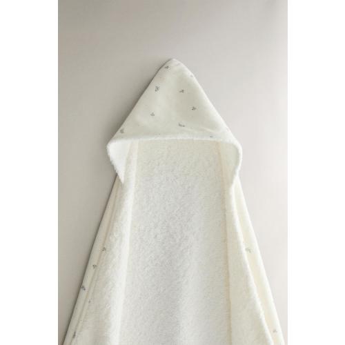 FLORAL HOODED BABY TOWEL