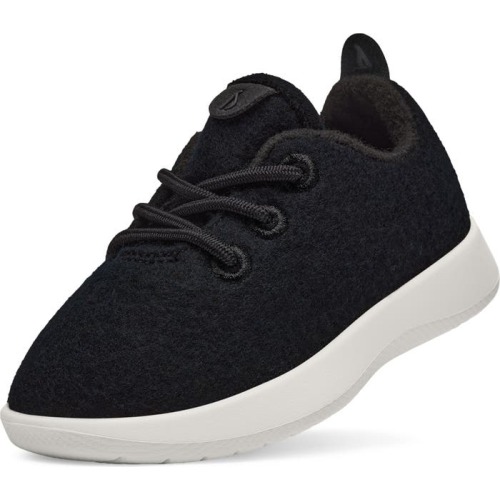 ALLBIRDS Kids' Wool Runner Sneaker, Natural Black