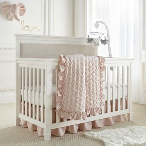 Heritage Blush Velvet Baby Bedding Set - Levtex Baby