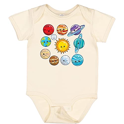 inktastic Happy Sun Moon and Planets Baby Bodysuit