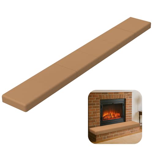 Salcod Fireplace Baby Proofing – Soft Brick Cover for Baby Proofing, 90” Foam Bumper Set for Fireplace Edge Protection, Bumpers for Babies & Toddlers, Easy to Install, Safe & Stylish