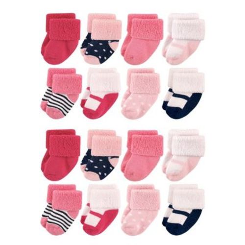 Luvable Friends Baby Cotton Rich Terry Socks 16-Pack