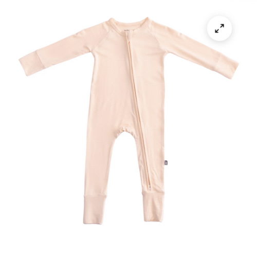 Bumbunny Baby | Convertible Footed Romper in Vanilla