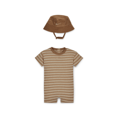 Nike Baby Short Sleeve Romper with Bucket Hat. Nike.com