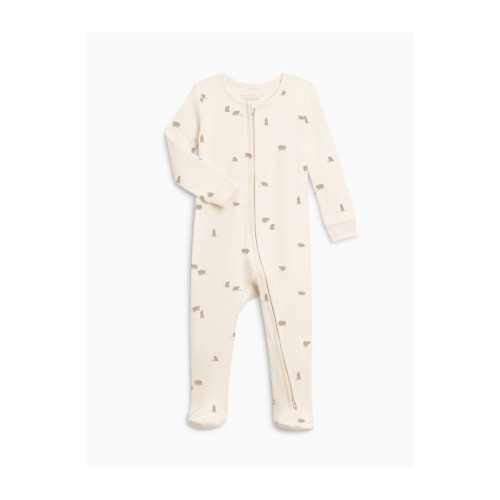 Zip Pajamas, 0-3M