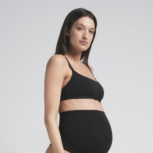 COTTON JERSEY MATERNITY NURSING SCOOP BRALETTE | SOOT