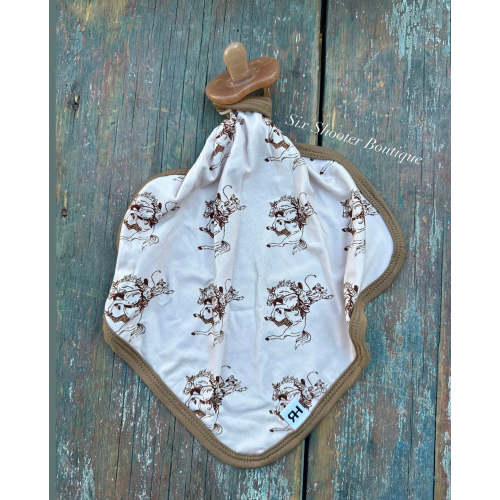 Ride em baby paci bamboo lovey