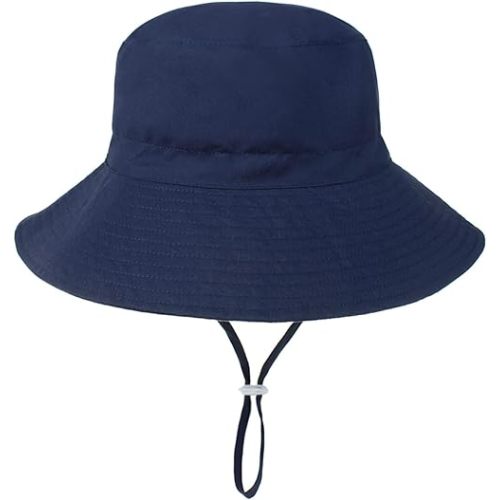 Durio UPF 50+ Beach Baby Sun Hat Sun Protection Cute Wide Brim Summer Baby Boy Bucket Hats Toddler Sun Hats for Girl