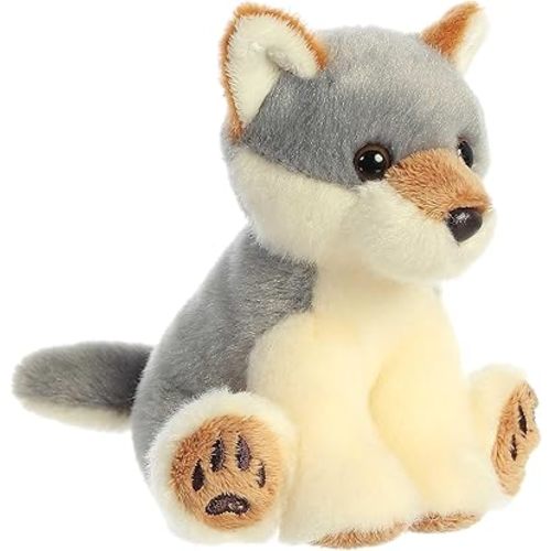 Aurora - Lil Monty Moose Lil Wiley Wolf - 5" Lil Wiley Wolf, Gray, Model:03514