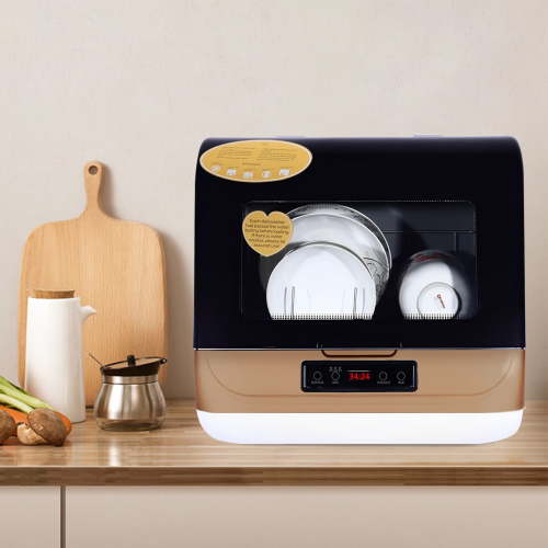 ChicHomey Compact Countertop Dishwasher, 3 Washing Modes,800W Energy-Efficient,Space-Saving for Small Kitchens/Apartments/Dorms