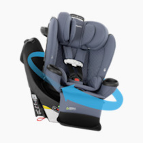 Evenflo Revolve360 Extend All-in-One Rotational Car Seat with Green & Gentle Fabric - Flint