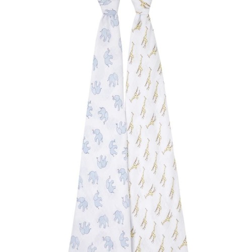 essentials cotton muslin swaddles 2 pack