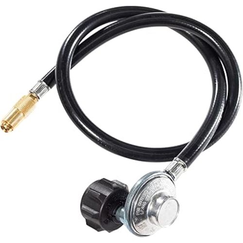 Blackstone 5471 Propane Adapter Hose & Regulator for 20 lb Tank, Gas Grill & Griddle - Weather Resistant & Corrosion Resistant - Extends Up To 3 Feet