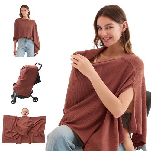 Momcozy Nursing Cover for Breastfeeding, Breathable Soft Privacy Poncho, Portable Breastfeeding Cover Include Laundry Bag - Walmart.ca