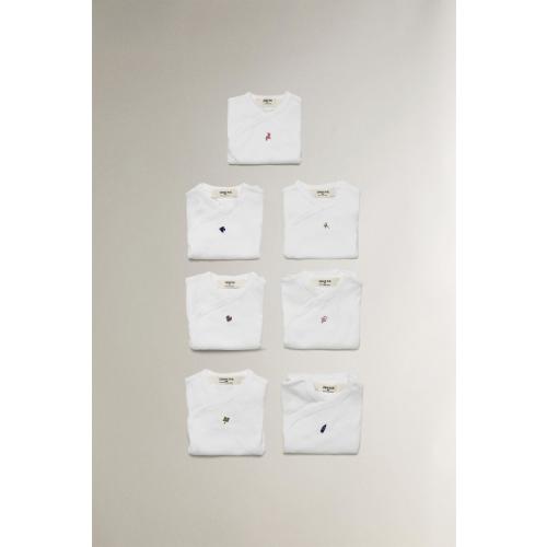 EMBROIDERED COTTON BODYSUIT SET (PACK OF 7) - Oyster-white | ZARA United States