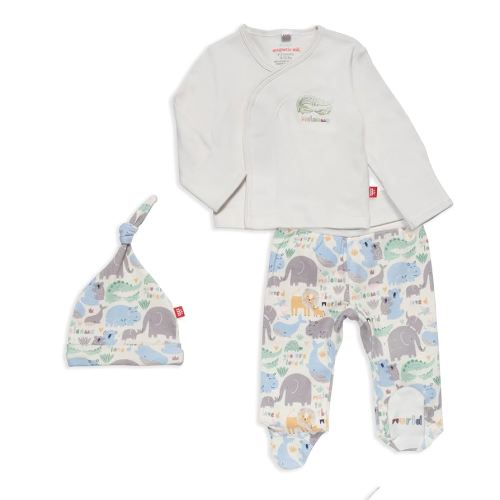 Magnetic Me Organic Cotton Newborn Take Home Kimono Set | Super Soft Organic Cotton Fabric | Little Lovin | Newborn