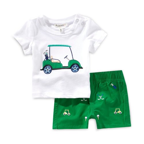 Adventurewear 360 Baby Boys 3-24 Months Golf Cart Short Sleeve T-shirt & Shorts Set