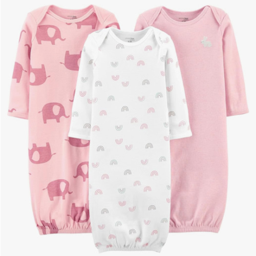 Simple Joys by Carter's baby-girls 3-pack Cotton Sleeper Gown