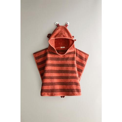 KIDS' LOBSTER BEACH PONCHO - Burgundy | ZARA United States