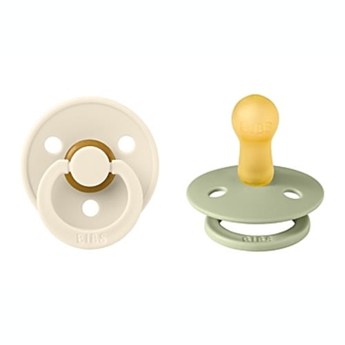 BIBS® Colour 0-6M 2-Pack Latex Pacifiers in