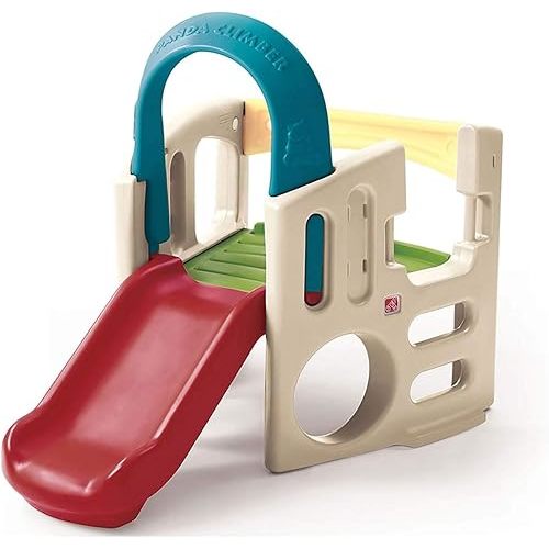 Step2 Panda Climber | Outdoor Toddler Activity Playset, Tan/Red/Yellow/Blue