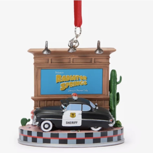 Lightning McQueen and Sheriff Sketchbook Ornament – Cars | Disney Store