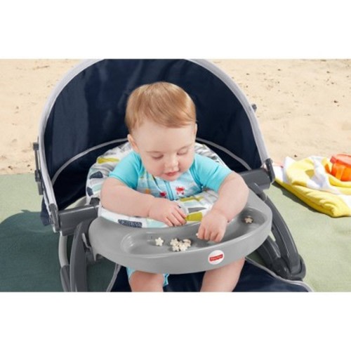 Fisher-Price On the Go Sit Me Up Floor Seat - Citron Wedges