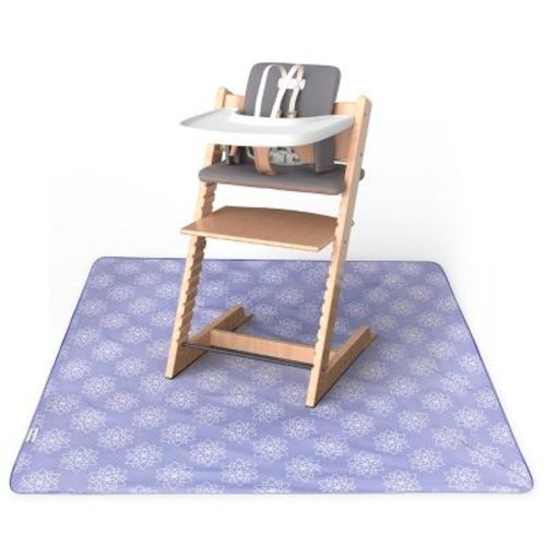 Tiny Twinkle Mess-Proof Splat Mats for Under High Chairs or Table Cover for Art Projects for Baby and Toddler (51" x 51")