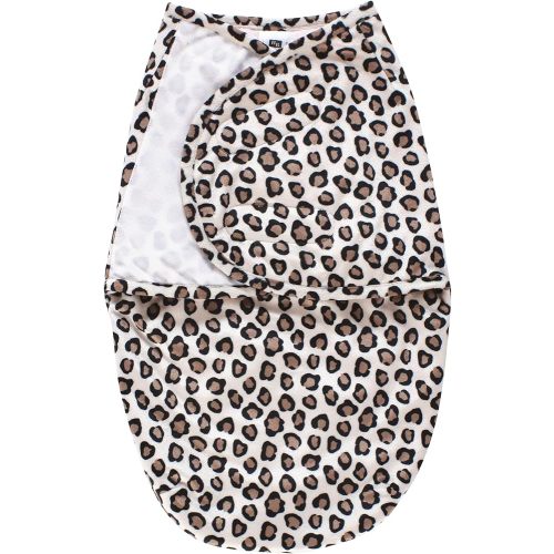 Faux Fur Leopard/Pink Swaddle Wrap by Hudson Baby