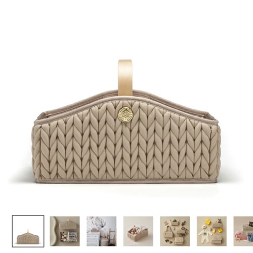 HAPP Brand Diaper Caddy - Beige