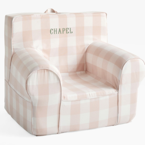 Kids Anywhere Chair®, Blush Buffalo Check