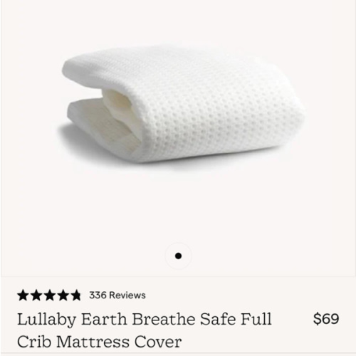 Lullaby Earth Breathe Safe Full Crib Mattress Cover