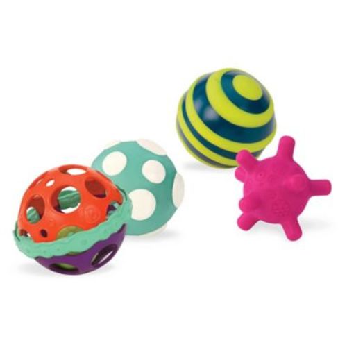 B. 3-Piece Textured Multicolor Ball Set - MULTI - SET OF 3
