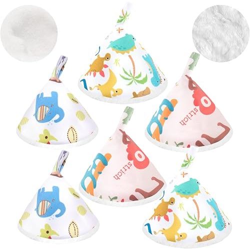 6 Pcs Pee Covers for Baby Boys, Reusable Flannel Peepeeteepe Baby Boy with Hanging Loop, Strong Absorbent Pee Shield Pee Tent for Diaper Changes(6Pcs-Animal)