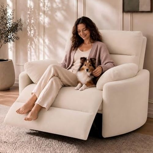 FLEXISPOT Mochi-Pro 54" Zero-Wall Power Recliner, 450 lbs, Anti-Pinch