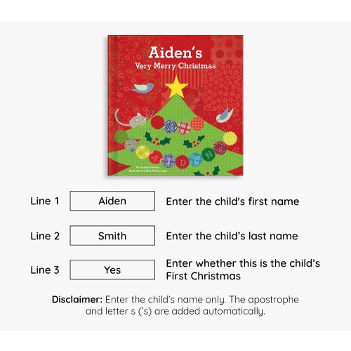 My Very Merry Christmas Personalized Book