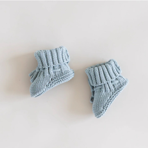 Knit Booties - Steel – Pine Kids Co