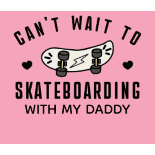 Can't Wait to Skateboarding with Daddy Skating Baby Bodysuit | Zazzle