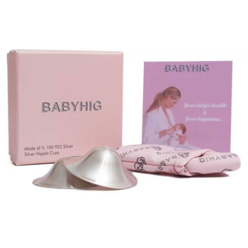 The Orginal Silver Nursing Cups – Silver Nipple Shields for Breastfeeding - Nipple Guards Protector for Breastfeeding - Nipple Shields for Nursing Newborn – Nickel Free – 925 Silver