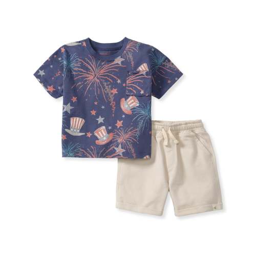 Uncle Sam Boy Tee & Shorts Set – Burt's Bees Baby