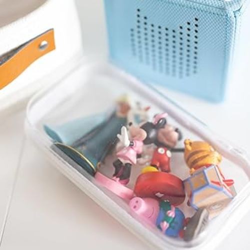 Bliss Bins™ , Maple and Lark, Zippered Hard Pouch, Bliss Bin Storage, Bliss Bin Zipper, White Bliss Bin, Toy Storage, Hard Plastic, Pencil Case (Small)