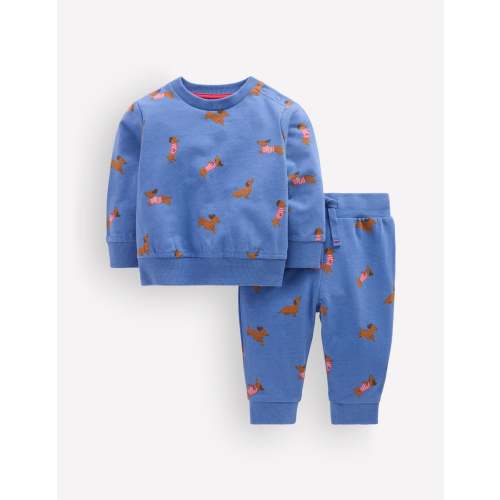 Sweatshirt Play Set - Blue Sausage Dog | Boden USA