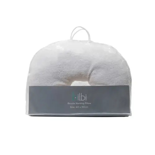 Bilbi Boucle Nursing Pillow Ivory | Baby Bunting AU